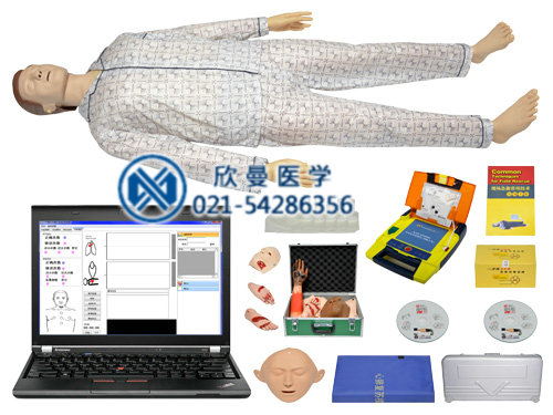 高级综合急救护理训练模拟人（AED、CPR、护理、创伤四合一）
