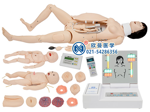XM-F55高级分娩与母子急救模型,分娩与母子急救模拟人
